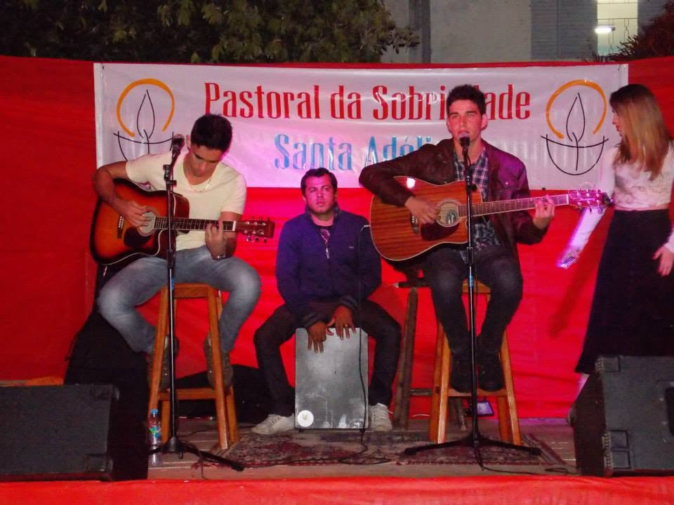 Registro musical no coral da igreja